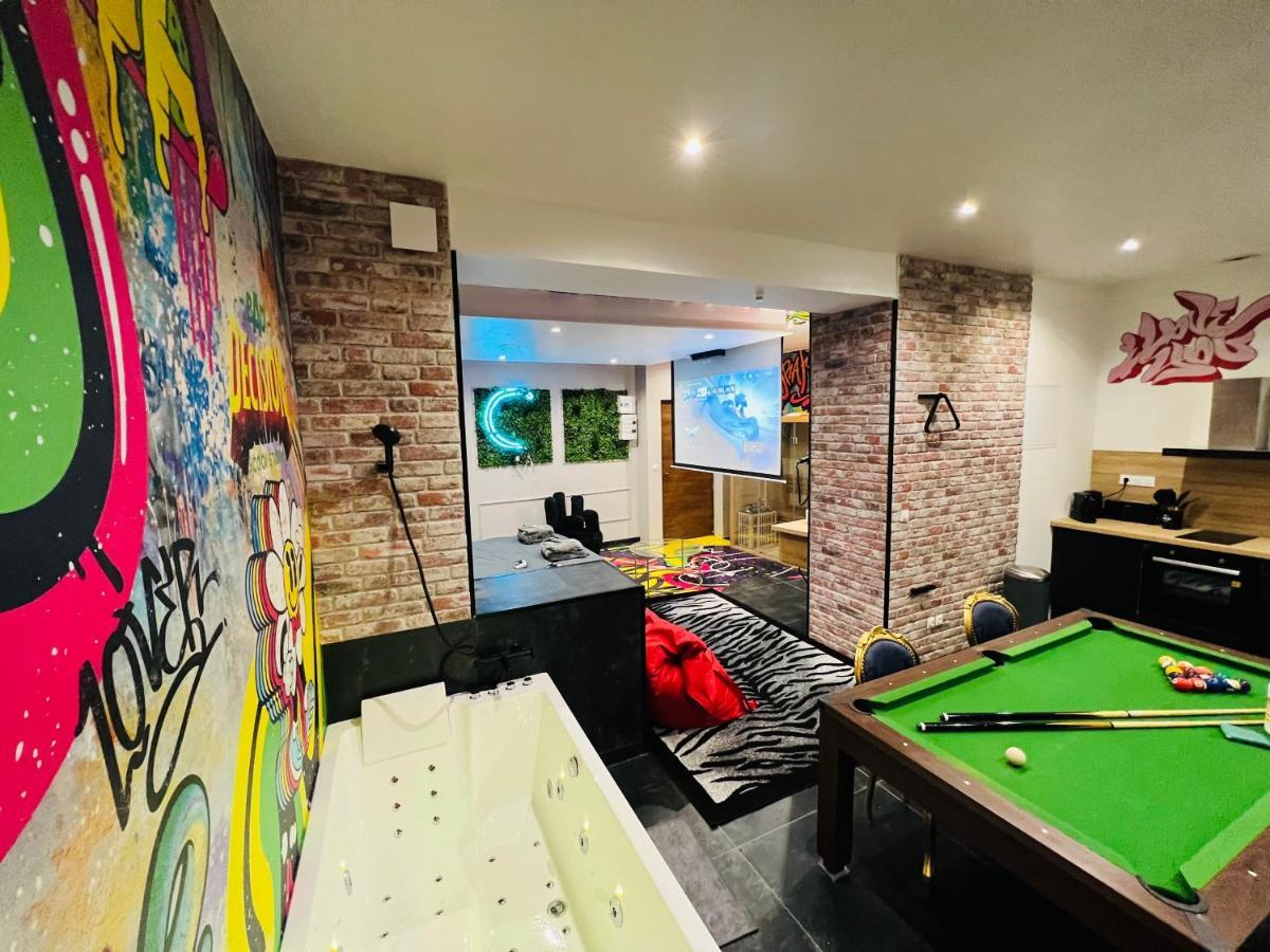 Capsule Street Art - Sauna- Jacuzzi - Playstation 5 - Billard - Netflix - Home Cinema - Terrasse ดูเอ ภายนอก รูปภาพ