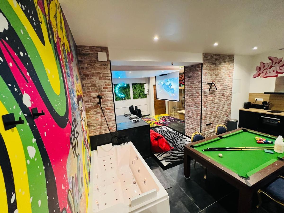 Capsule Street Art - Sauna- Jacuzzi - Playstation 5 - Billard - Netflix - Home Cinema - Terrasse ดูเอ ภายนอก รูปภาพ
